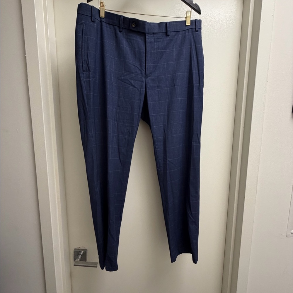 Ralph Lauren - Men's Blue Checkered Pants (38x30)